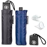 GoPong Unisex-Erwachsene Umbrella Alcohol Flasks – 2 Pack Regenschirm-Fläschchen, 2 Stück, versteckte Alkoholflaschen, inklusive Trichter und Schnapsflaschen-Ausgießer, Schwarz, Marineblau, 24 Ounces