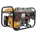 Stromerzeuger 2KW Benzin Notstromaggregat 4-Takt 6.5HP 15L Tank Benzin Generator Stromaggregat für Camping Outdoor Werkstatt Seilzugstart Generator