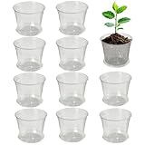 Blumentöpfe – Pflanzenvase | Anzuchttopf | Zimmerpflanzen-Wachstums-Pod-Behälter | Garten Zimmerpflanze, Wachstum, Ernährung, transparente Vase, Pflanzgefäß für Hof, Haus, Pflanzen, Rasen, Outdoor