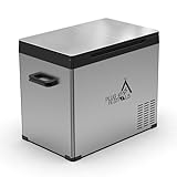 PLUG IN FESTIVALS elektrische Kühlbox - 2 Fächer Kompressor Kühlbox 12v 230v - bis -20 Grad & App-Steuerung - Gefrierbox Auto & Camping - DUAL Ice Cube elektrisch (38 Liter)