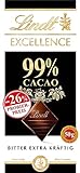 Lindt Schokolade EXCELLENCE 99 % Kakao, Promotion | 50 g Tafel | Extra kräftige Bitter-Schokolade | vegane Schokolade | Schokoladentafel | Schokoladengeschenk