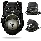 OG Original CityRunner Motorrad Rucksack, Wasserdicht Erweiterbar 30-35L, Helmtasche, Motorradfahrer, Helm-Trageriemen, Hohe Kapazität, Laptopfach, Reflektierend