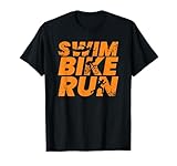 Triathlet I Laufen Fahrradfahren Schwimmen TShirt T-Shirt