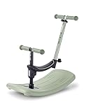 micro™ mini micro Deluxe Rock & go LED | Das ORIGINAL | Innovatives 6-in-1 System | Vom Wippen zum Scooter, Alles INKLUSIVE | Roller für Kinder von 1 bis 6 Jahren (Olive sage)