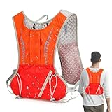 Laufrucksack, reflektierender leichter Rucksack, tragbarer multifunktionaler Trinkrucksack mit reflektierenden Riemen für Laufen, Camping