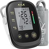 AILE Blutdruck Messgerät für den Heimgebrauch,Oberarm-blood pressure monitor,vollautomatisches Blutdruckmessgerät große Manschette(22-42cm)2*99 Speicher,Einfach zu bedienen