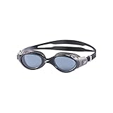 Speedo Futura Biofuse Flexiseal Schwimmbrille, Extra-Komfort, gepolsterte Passform, schwarz und rauchfarben, Erwachsene Unisex Größe