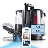 CLEANmaxx Teppichreiniger & Polsterreiniger Pro | Spot Cleaner & EASYmaxx Teppichreiniger Mittel | Nasssauger & Reiniger für Waschsauger für Sofa, Auto, Teppich, Polster etc. | Tiere Fleckenreiniger