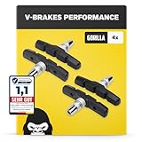 V-Brake Fahrrad Bremsbeläge 2 Paar 70mm Symmetrisch I Für Shimano UVM. I Hohe Bremsleistung I Langlebig & Passgenau I Für Fahrrad Bremse I Bremsbeläge Fahrrad I Bremsklötze Fahrrad