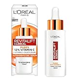 L'Oréal Paris 12% pures Vitamin C Serum, für einen strahlenden Hautton und verkleinerte Poren, Gegen die ersten Anzeichen der Hautalterung, Revitalift Clinical, 1 x 30ml