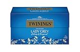 Twinings Lady Grey - Schwarzer Tee im Teebeutel als reichhaltige Mischung chinesischer Schwarztee Teesorten mit Orangen- und Zitronenschale, vollendet mit Bergamotte-Aroma, 50 g