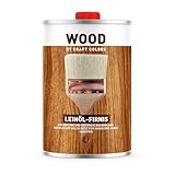 Leinöl Firnis Leinöl für Holz natürlicher Holzschutz Oberflächenschutz für Innen- und Außenholz Holzöl - 1L