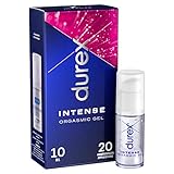 Durex Intense Orgasmic Gel – Stimulierendes Gel für gesteigerte klitorale Empfindsamkeit – Wärmende, kühlende und prickelnde Effekte – 10 ml