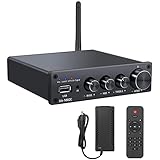 HiFi Verstärker mit Bluetooth Optischer Eingang PROZOR 100W+100W 2 Kanal Bluetooth Digital Verstärker mit Fernbedienung HiFi Stereo SPDIF Toslink Koaxial 2.0CH für Passive Lautsprecher
