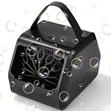 Automatische Seifenblasenmaschine,Tragbare Blasenmacher 400ML 14000+ /Min Blasenmaschine mit Type-C Laden, Bubble Maker mit 2 Geschwindigkeitsmodi Outdoor-Spielzeug für Kinder und Haustiere