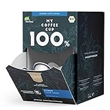 My Coffee Cup – MEGA BOX LUNGO CAFFÈ CREMA – BIO-KAFFEE I 100 Kaffeekapseln für Nespresso®³-Kapselmaschinen I 100% industriell kompostierbare Kaffeekapseln – 0% Alu I Nachhaltige Kaffeekapseln