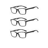 Suertree Feder Scharnier (3 Pack) Lesebrillen Sehhilfe Augenoptik Brille Lesehilfe für Damen Herren von 1.0X BM151
