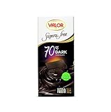CHOCOLATES VALOR Dark 70% cocoa chocolate sugar free, 100 g