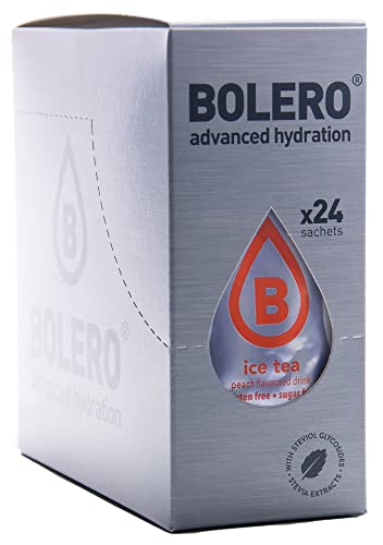 Bolero Advanced Hydration Ice Tea Peach Getränke, 24 Sachets