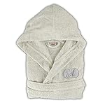 Cieffepi Home Collections Art. Giulia - Unisex-Bademantel mit Kapuze aus weichem Frottee, hydrophil aus reiner Baumwolle Badewäsche (XXL, Creme)