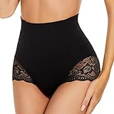 SURE YOU LIKE Shapewear Damen Miederhose Bauchweg Figurformender Body Shaper Shapewear Miederslip Unterwäsche für Damen,Schwarz, Tag M Size EU(40-42)