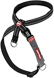 EzyDog Anti Zieh Geschirr Hund - Crosscheck Hundegeschirr für Kleine, Mittelgroße und Große Hunde, Hundetraining Zubehör, Reflektierendes, Größenverstellbar (M, Schwarz)
