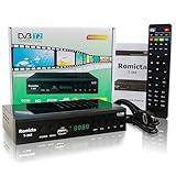 Romicta HD DVB-T2 Receiver 2024 – H.265 HEVC FTA Full HD PVR, USB, HDMI, SCART, digitaler terrestrischer TV-Tuner, Full HD 1080p High Definition Digital Receiver