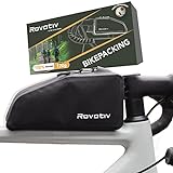 Rovativ® Bikepacking Oberrohrtasche schraubbar [1 Liter] 100% Wasserdicht - Bolt-on - Rahmentasche für Gravelbike, Rennrad und MTB