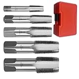demaxiyad Gewindebohrer Set | Gewindeschneider-Set Für NPT-Gewinde Mit Präzisionswerkzeugen - Zubehör für Schneidwerkzeuge & Baubedarf in Heimwerker-Werkstätten