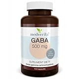 MEDVERITA - Gaba 500mg - Gamma-Aminobuttersäure - Aminosäure - Nahrungsergänzungsmittel
