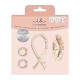 invisibobble GIFT SET Normal Curl M - Locken ohne Hitze Heatless Curl Set I Lockenwickler Ohne Hitze Rutschfest I Heatless Curls Band Samt über Nacht I Hair Curler für mittleres-langes Haar