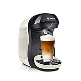 Tassimo Happy Kapselmaschine TAS1007 Kaffeemaschine by Bosch, über 70 Getränke, vollautomatisch, geeignet für alle Tassen, platzsparend, 1400 Watt, 0.7 liters ,creme/antharzit