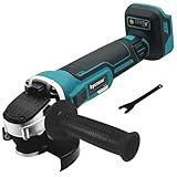 Akku Winkelschleifer Kompatibel Mit Makita 18V, 8500 U/min Kompakter Profi-Schleifer mit 4 Variablen Geschwindigkeiten, 125mm Schleifen Winkelschleifer zum Polier,Schleifen und Trennen(Ohne Akku)