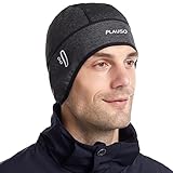 PLAUSO Fahrradmütze Fahrrad Helm Mütze Radmütze Unterziehmütze Herren/Damen Fahrrad Kappe Sportmütze Laufmütze Bike Warm Cap Winter Winddichte Wintermütze Atmungsaktiv Helmmütze