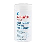 Gehwol Fußpuder 100 g, Unparfümiert, Pulver, Fußpflege, 200 g