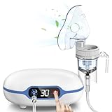 Wholede Inhalator Kinder Inhalationsgeraet Erwachsene - Kompressor Vernebler Baby Boy Nebulizer bei Erkältungen oder Asthma mit Mundstück, Masken und langem Schlauch