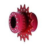 Cervus Bike Single Speed Fixie Kassette Conversion Kit kompatibel Shimano 16T Farben, rot