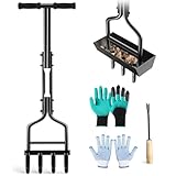 Rasenlüfter,Aerifizierer für Rasen,T-Griff Rasenbelüfter,Vertikutierer,Heavy Duty Rasenspecht,Handvertikutierer,Manuelle Rasenbelüfter,Rasenbelüfter für verdichtete Rasenflächen,Rasenlüfter manuell