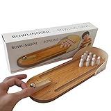 Mini Spiele Bowlingkugel Tipp Kick Spiel Bowling Mitgebsel Mini Bowling Ball Tisch Desktop Bowling Tisch-Bowling Mini Tisch Set Spiel Wichtelgeschenk Tisch Mini Bowling Game Set Tisch Bowling Set