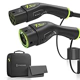 SYNCWIRE Typ 2 Ladekabel 7.2kW 5m 32A 1 Phasig, Mode 3 EV Ladekabel Typ 2 auf Typ 2 für EV & PHEV für Model S/X/Y/3, ID.3, ID.4, ID.5, E-Tron, e-208, I4, IX1, Kona, XC40, ENYAQ, Zoe usw