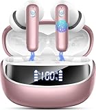 Nerunsa Bluetooth Kopfhörer mit Stereo HiFi Kopfhörer Kabellos Bluetooth In Ear Kopfhörer mit ENC Noise Cancelling Mics,Kabellose Kopfhörer