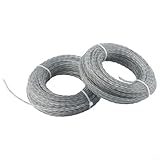 Nylon-Mähfaden für 2 Sets für 2 0 3 0 mm x 15 m für Elektro-Trimmer, stark genug für hartes Gras (15 m x 3,0 mm x 2 Stück)