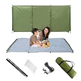 Windblocker für Außenterrasse, Outdoor, verschleißfest, Windblocker mit Tragetasche, 210D Oxford-Gewebe, Outdoor-Reise, Windschutzscheibe, einfach zu installieren, Windschutz für Picknick