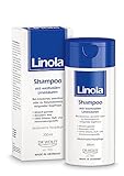 Linola Shampoo, 1 x 200 ml - Pflegeshampoo für trockene, empfindliche oder zu Neurodermitis neigende Kopfhaut - silikonfrei, ohne Farb-, Duft- und Konservierungsstoffe