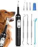 Stim-U-Dent Zahnreinigungsset Ultraschall für Hund, Zahnreiniger für Haustiere zum Entfernen von Zahnstein & Zahnbelag, mit LED-Licht, Hundezahnbürste zur Zahnpflege, Fingerzahnbürste