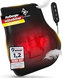 MASSAGEWERK® Shiatsu Rücken- und Nackenmassagegerät | Elektrisches Nackenmassagegerät mit Wärmefunktion | Ergonomisch, Ideal zur Linderung von Muskelverspannungen und Schmerzen