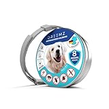 DREEMZ ® Zeckenhalsband für Hunde - Flohhalsband hundeFlohschutz Halsband für Hunde – Zeckenhalsband - 100% Natürlich - Schutzhalsband gegen Flöhe - 8 Monate Schutz - 63cm verstellbar (1 Einheiten)
