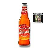 Thatchers Blood Orange Cider 12 x 500ml - Sweet & Juicy 4% Vol. - inkl. Haus der Biere Berlin Bierdeckel