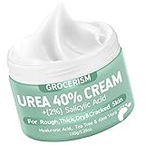 Urea Creme 40 prozent 150 Gramm || Hornhautentferner Fußcreme, Handcreme, Bodylotion mit Hyaluronsäure, Teebaum und Aloe Vera für tiefe Feuchtigkeit, Kallusentferner und Erweichung