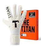T1TAN Classic 1.0 White-Out - Torwarthandschuhe - ohne Fingerschutz - Fußballhandschuhe für Torhüter - Größe 9